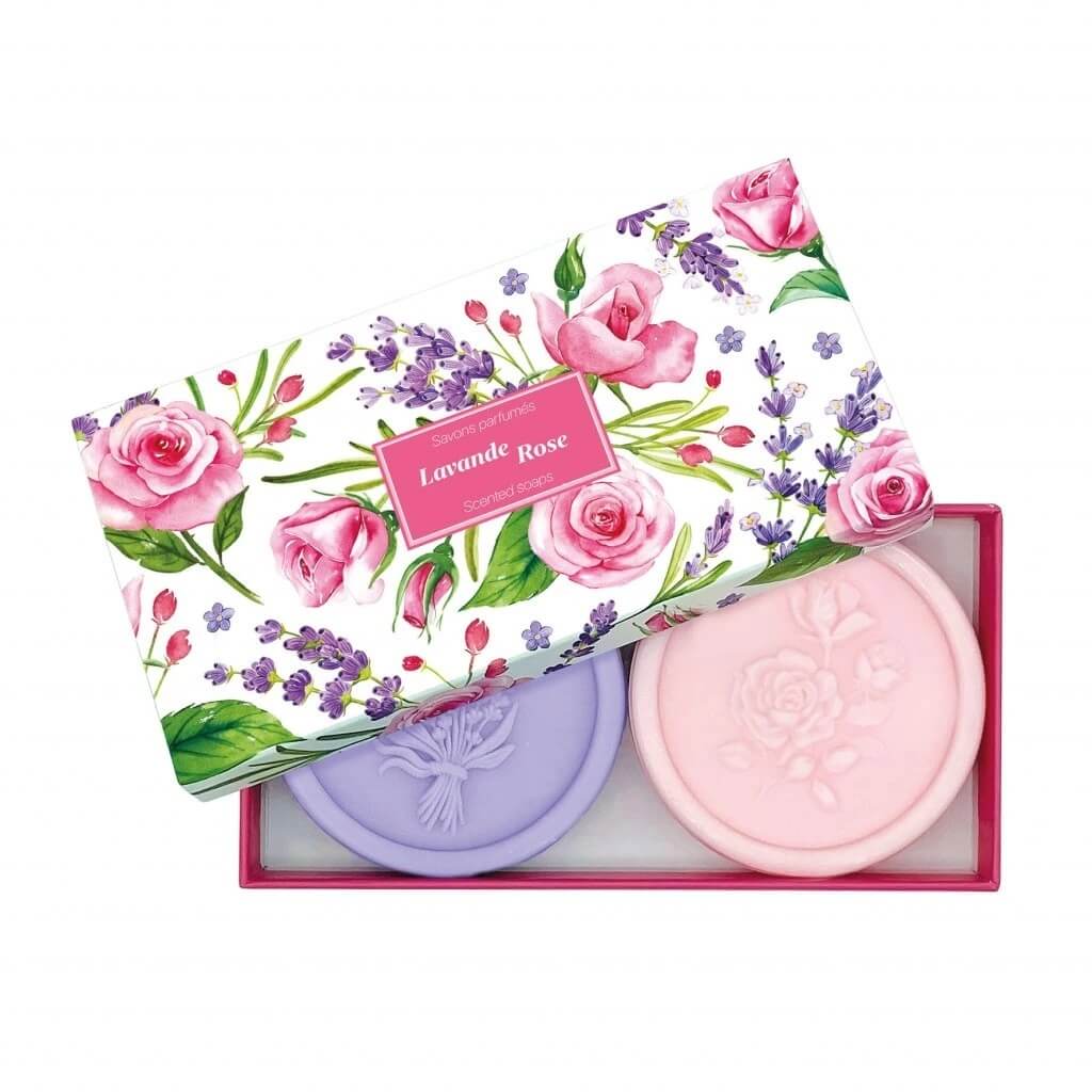 E-shop Esprit Provence Darčeková sada mydiel Levanduľa a ruža 2x100g