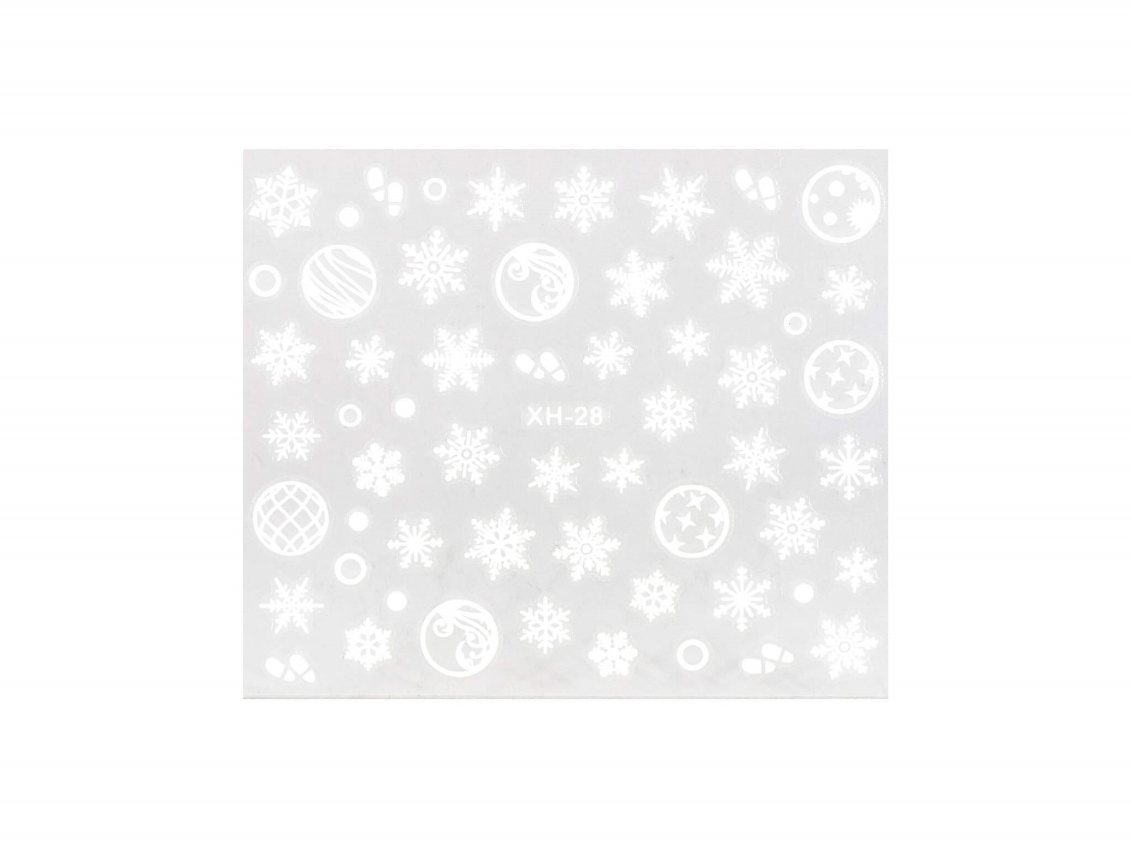 E-shop BIO NAILS Nálepka Vianoce XH-28 biela