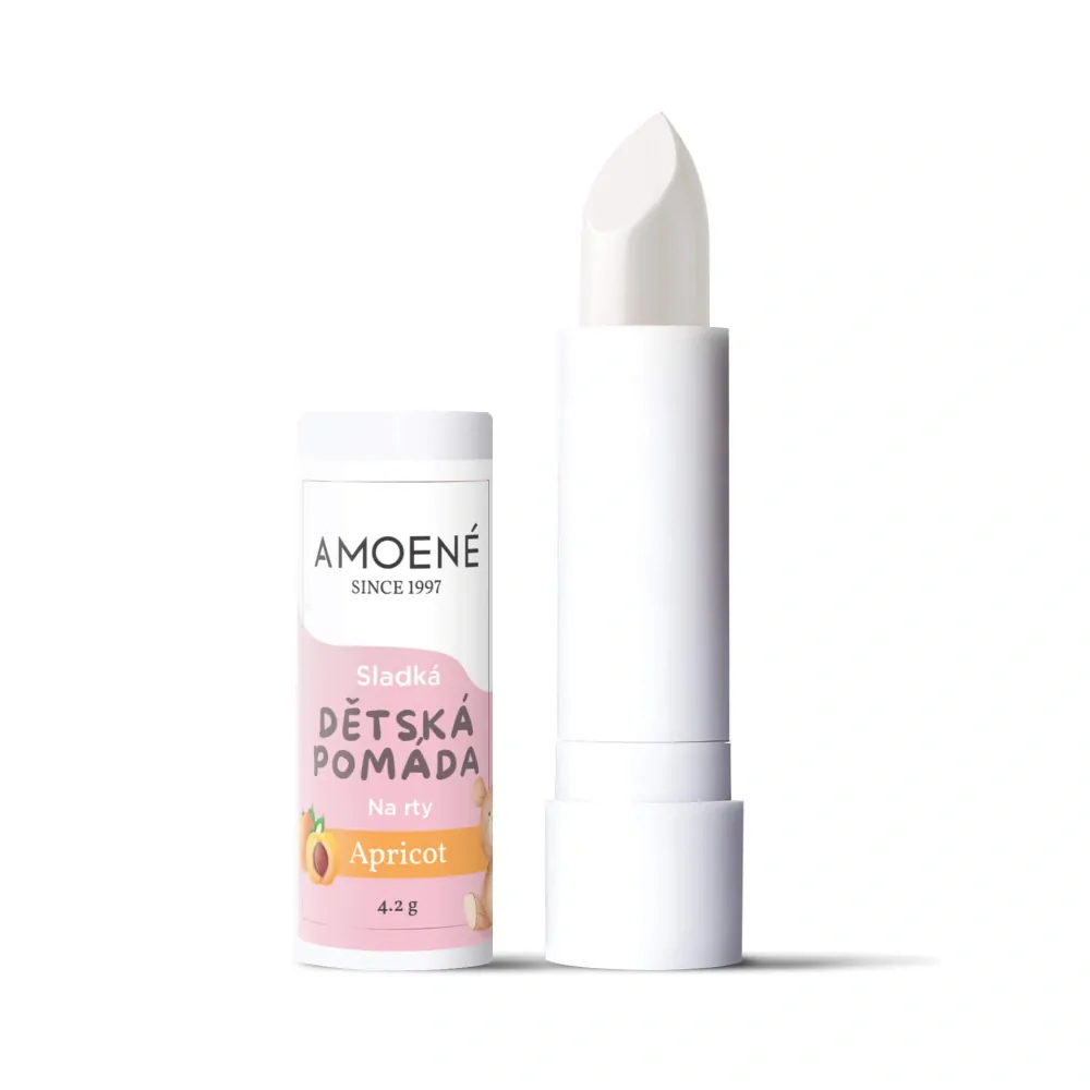 E-shop Amoené Balzam na pery APRICOT detská sladká 4,2 g