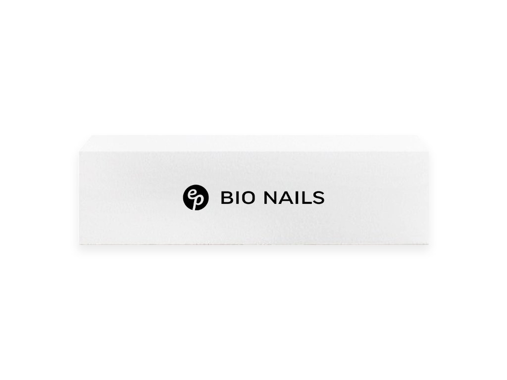 E-shop BIO NAILS Blok biely 240/240 logo Kusy: 1ks