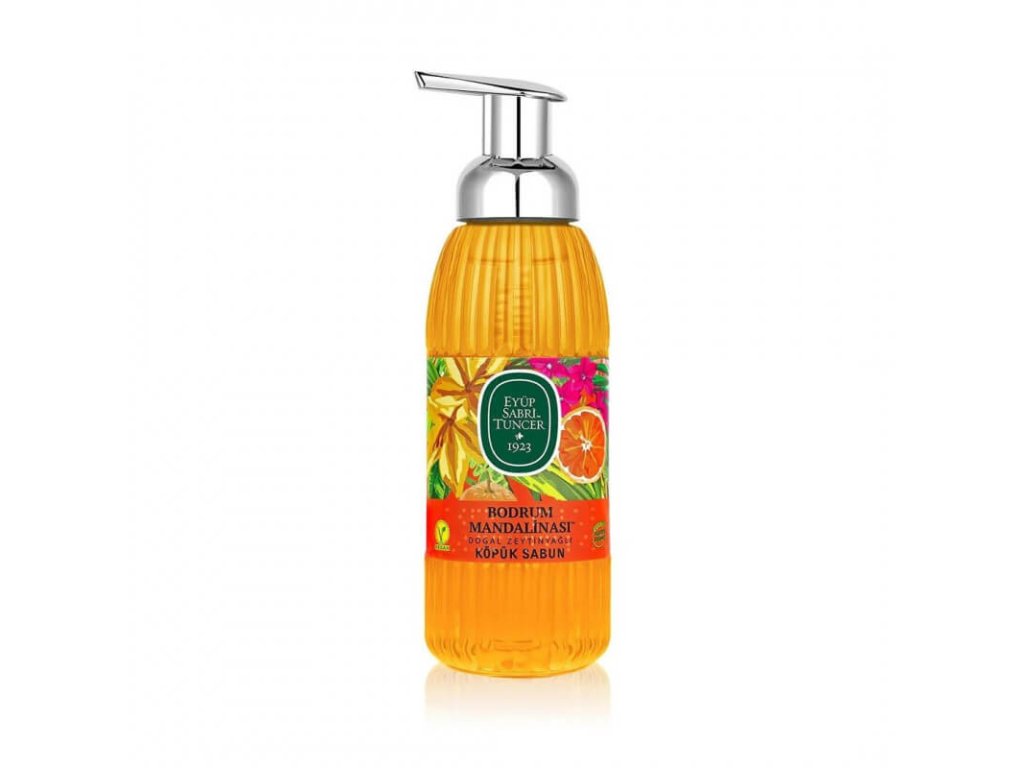 E-shop EST1923 Penové mydlo s prírodným olivovým olejom - Bodrum mandarínka, 500ml