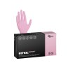 Nitrilové rukavice NITRIL COMFORT 100 ks, nepudrované, ružové, 3.8 g