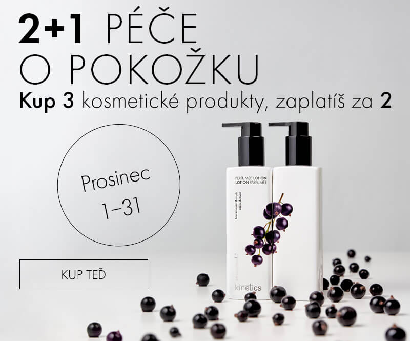 2+1 zdarma na kosmetiku Kinetics