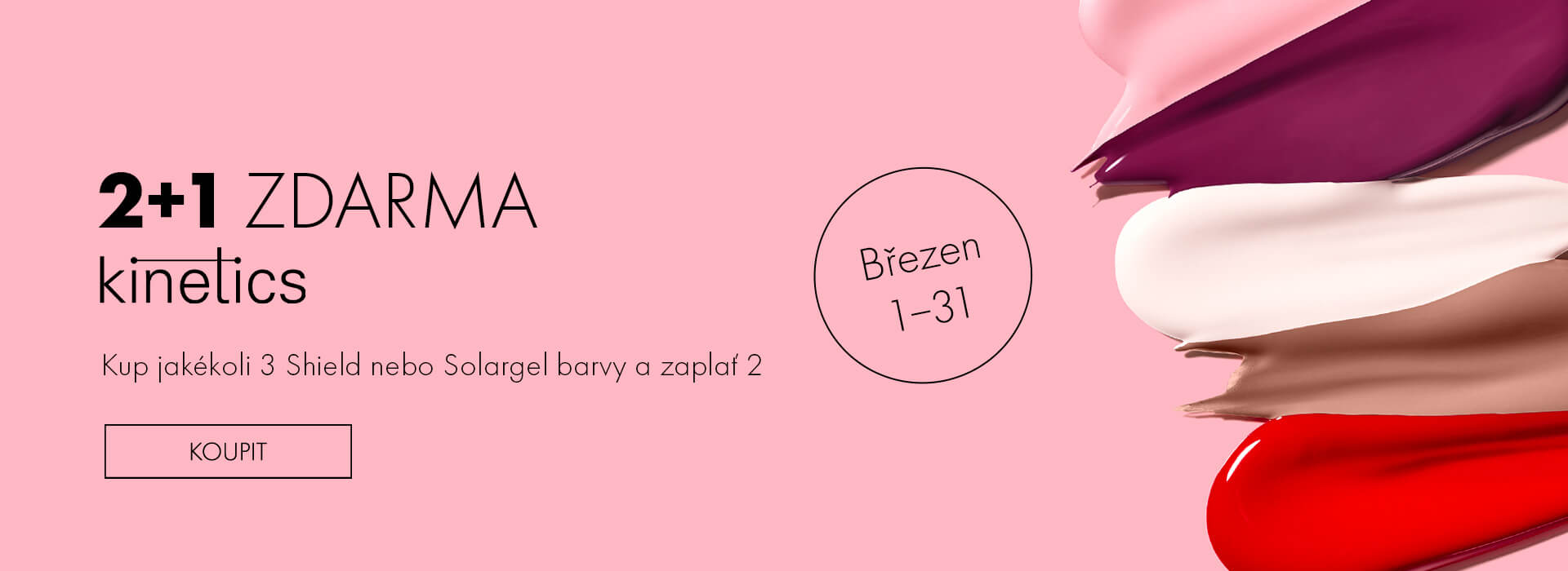 2+1 zdarma na barvy Kinetics