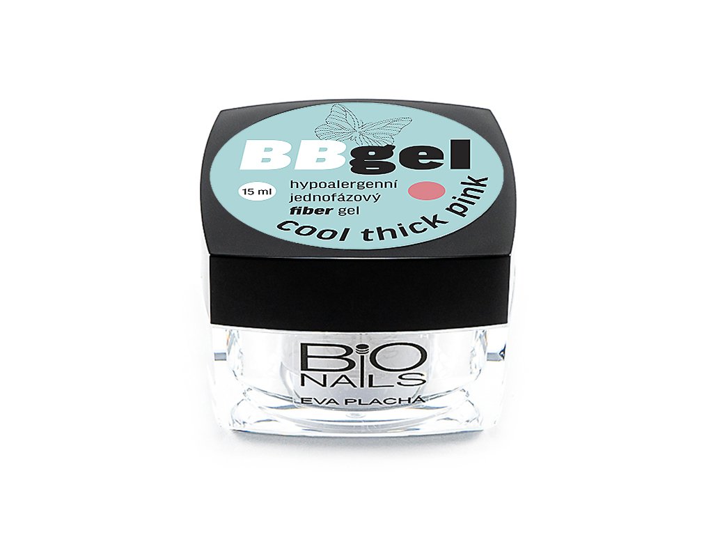 BB gel FIBER COOL PINK THICK jednofázový hypoalergenní Bio-nails