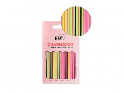 5849 charmicon 3d silicone stickers 129 neon lines