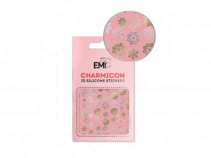 6695 charmicon 3d silicone stickers 151 snowflakes goldsilver 1