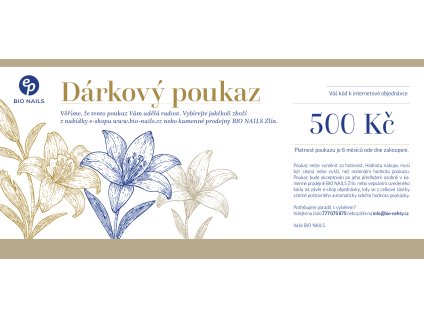 dárkový poukaz 2025 500Kč