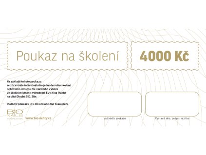 Elektronický Dárkový poukaz na individuální kurz gelové modeláže Zlín