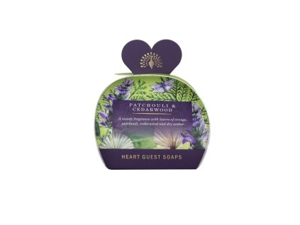 English Soap Sada tuhých mýdel Pačuli & Cedrové dřevo, 3 x 20 g