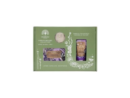 English Soap Company - Sada péče o tělo a ruce Anglická levandule, 3 ks