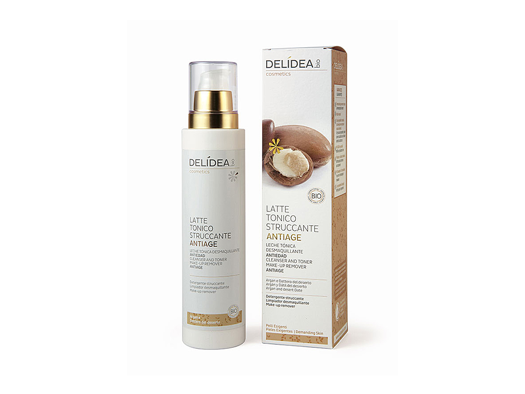 DELIDEA Argan a datle anti-age odličovací mléko a pleťová voda 200 ml