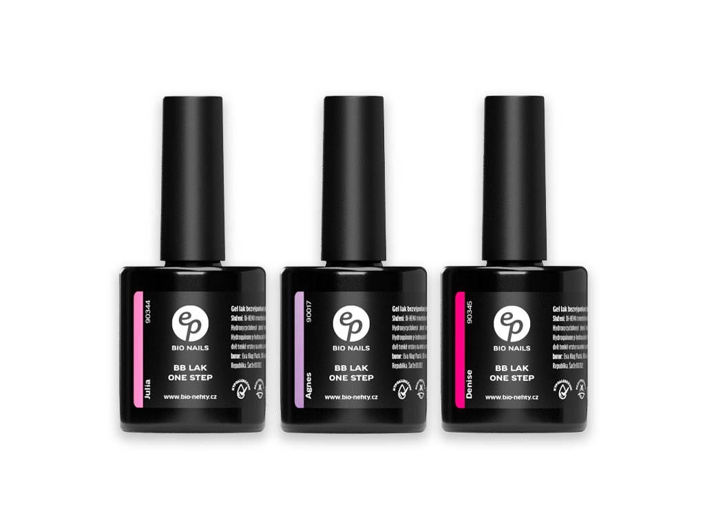 Levně BIO NAILS Sada BB gel lak na nehty 3 kusy