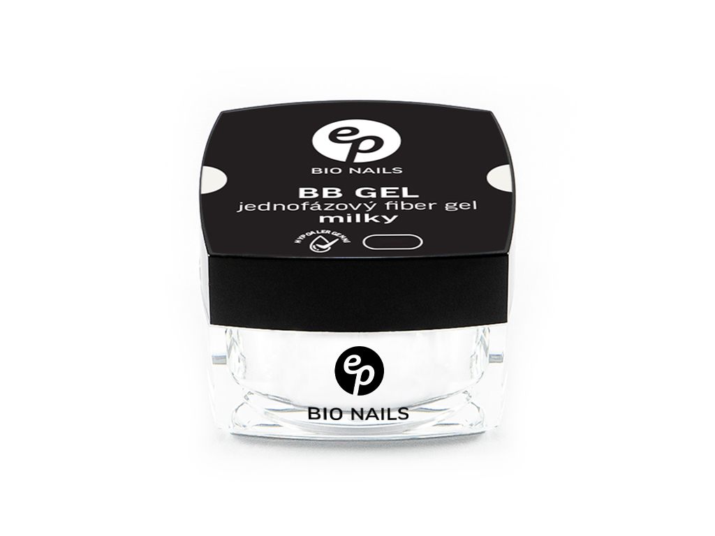 BIO NAILS BB gel FIBER MILKY jednofázový hypoalergenní Objemy: 15 ml