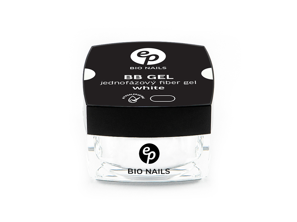 BIO NAILS BB gel FIBER WHITE jednofázový hypoalergenní 15 ml