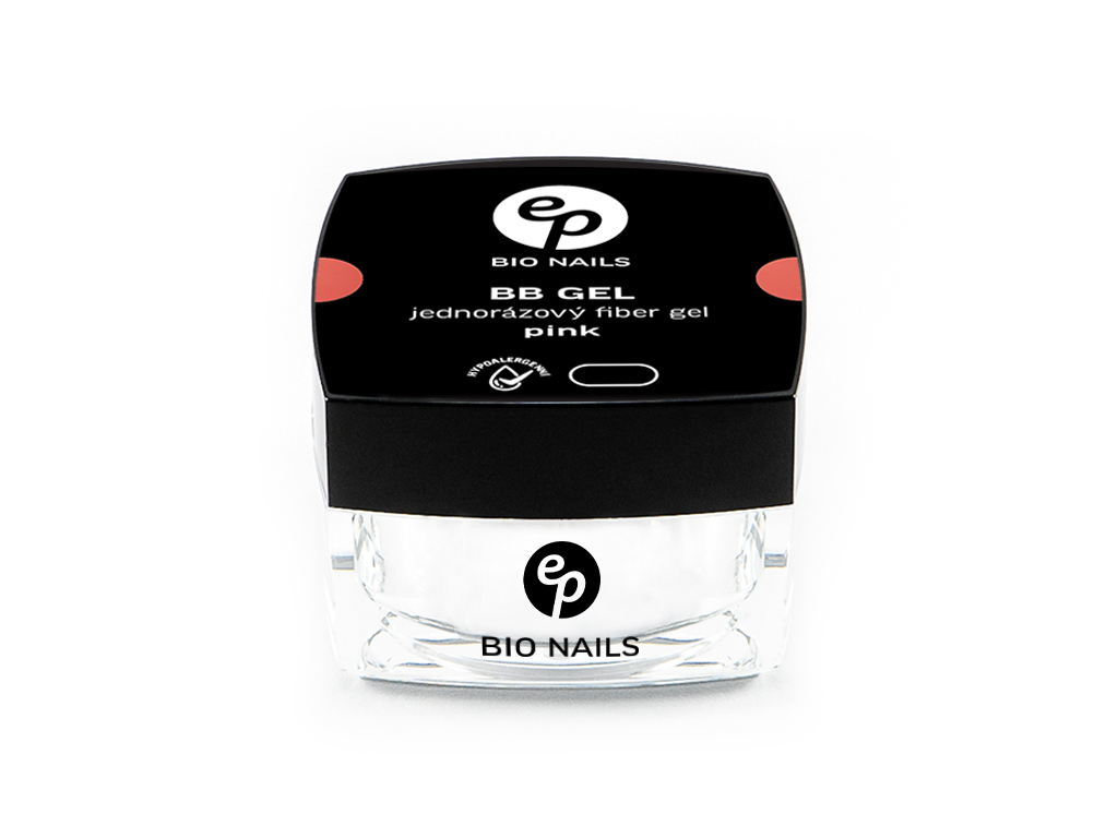 BIO NAILS BB gel FIBER PINK jednofázový hypoalergenní 15 ml