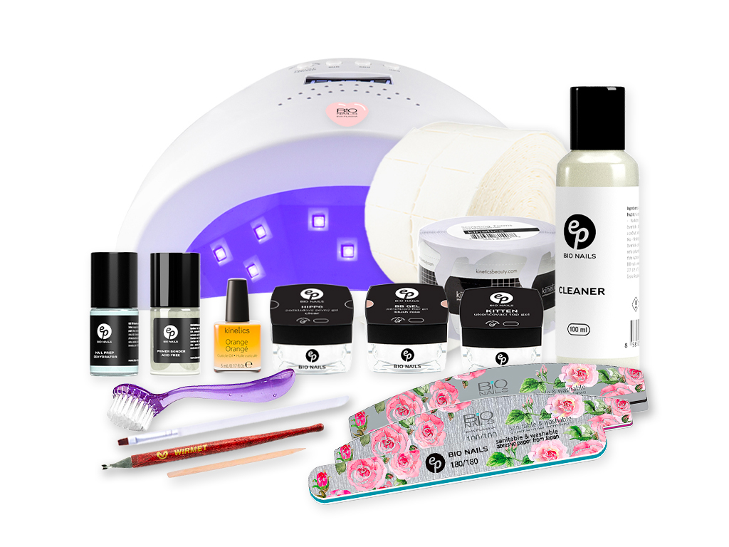 BIO NAILS Startovací sada na gelovou modeláž hypoalergenní