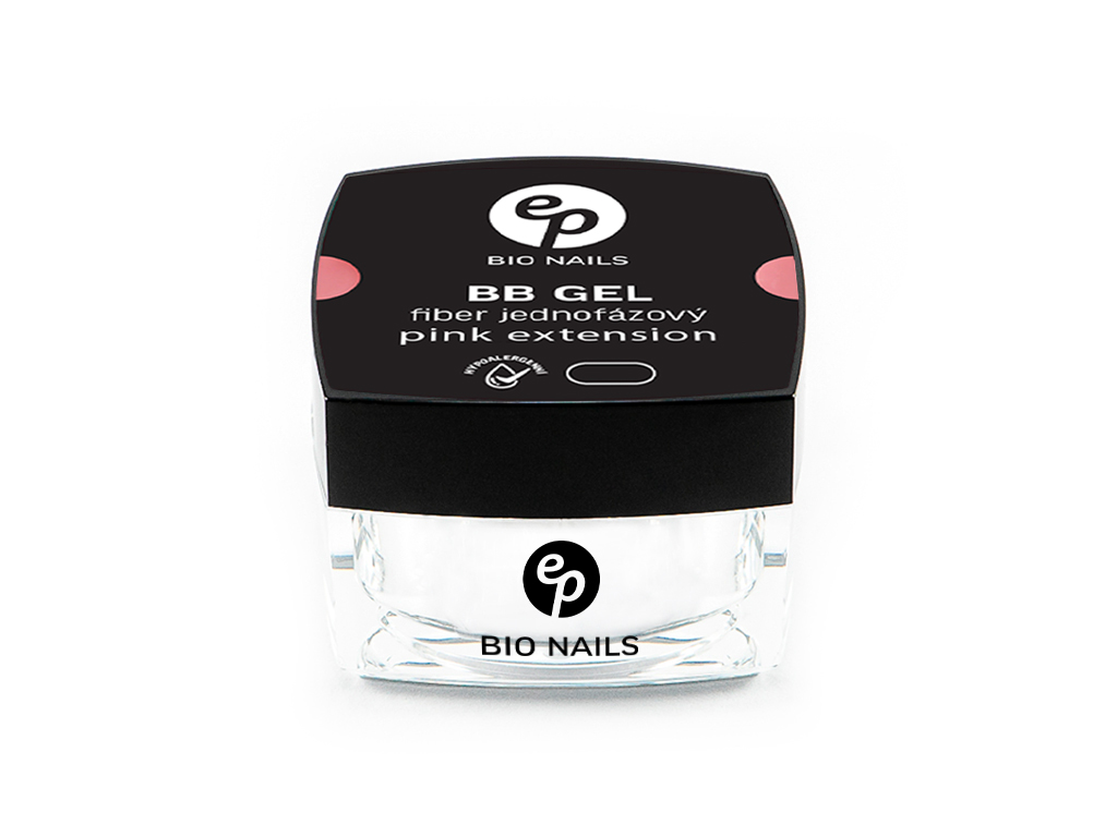 BIO NAILS BB gel FIBER PINK EXTENSION jednofázový hypoalergenní Objemy: 15 ml