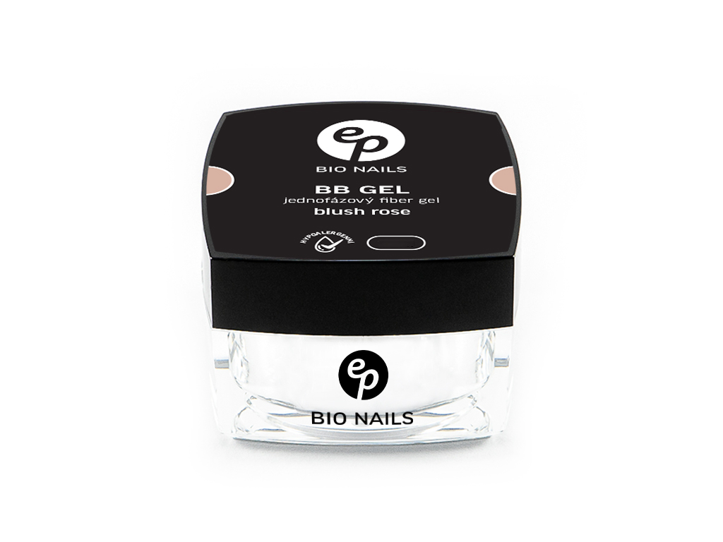 BIO NAILS BB gel FIBER BLUSH ROSE jednofázový hypoalergenní Objemy: 15 ml