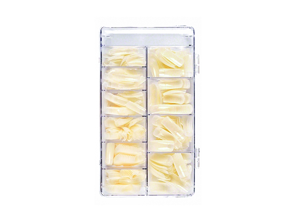 Levně BIO NAILS Nehtové tipy rovné box 300 ks dlouhá lepící plocha