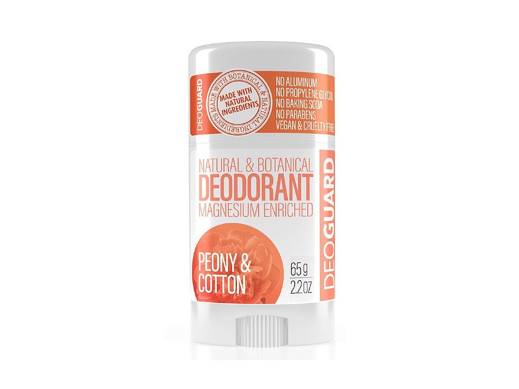 Levně Deoguard Deodorant přírodní tuhý - pivoňka a květ bavlny 65 g