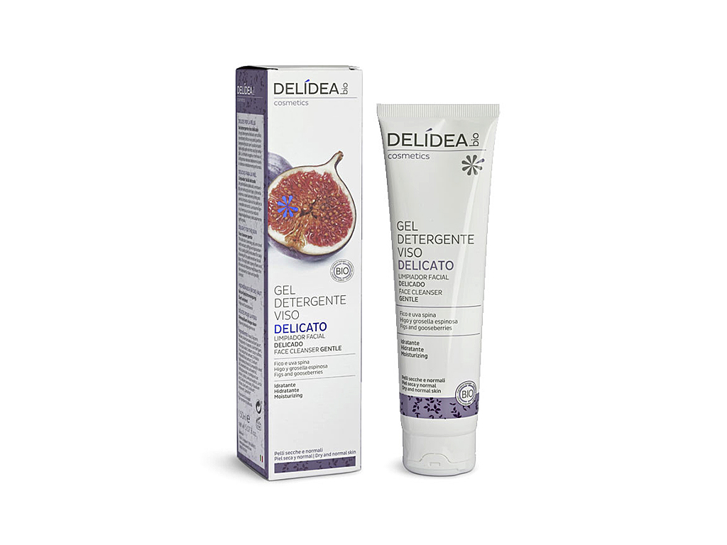 Levně DELIDEA Fík a angrešt bio hydratační čisticí gel na obličej 150 ml