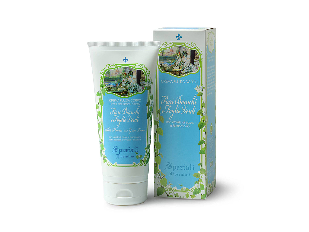 Levně Derbe Bílé květy zelené lístky - krém na tělo 150 ml