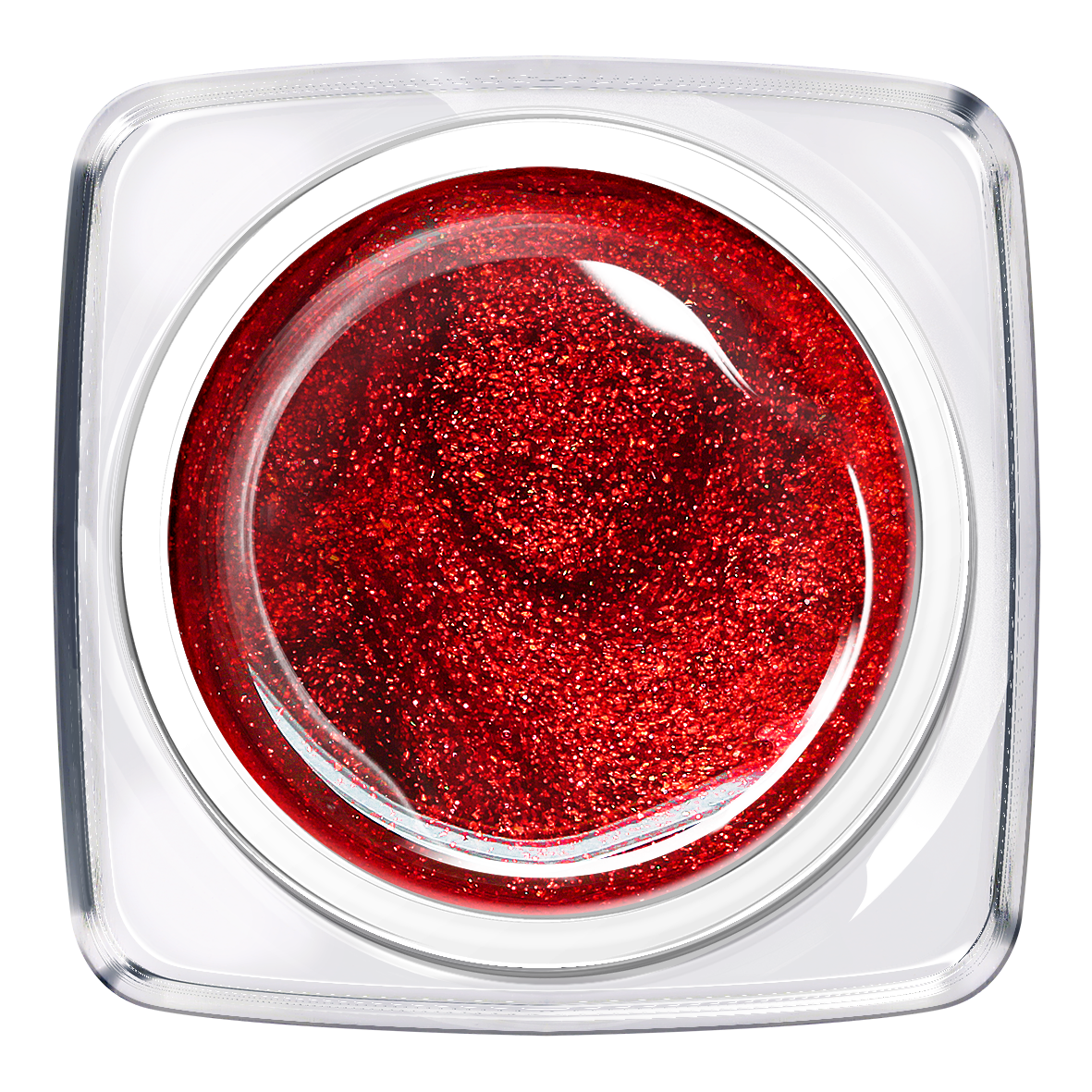 Levně BIO NAILS CHARM barevný gel 80207 Glitter Red 5 ml