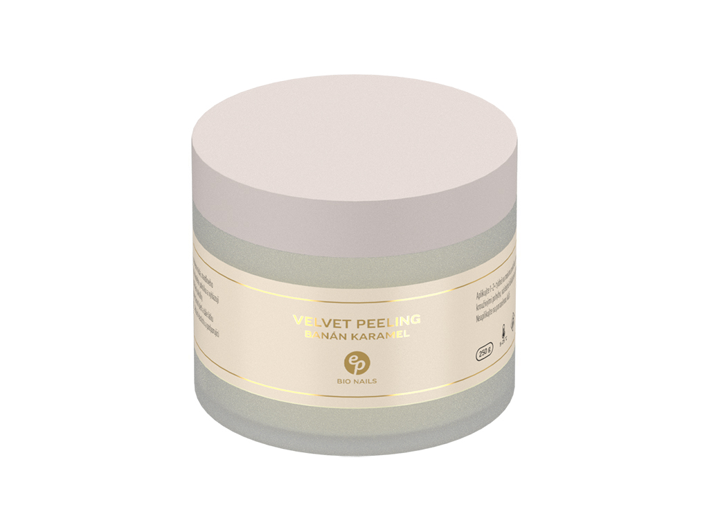 Levně BIO NAILS Velvet peeling banán karamel 250 g
