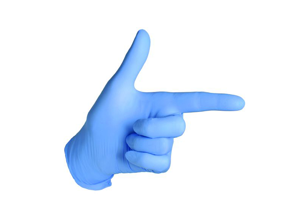 Levně BIO NAILS Rukavice ochranné modré velikost M Kusy: 2 ks