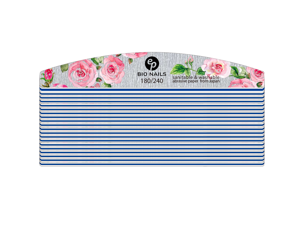 BIO NAILS Pilník profi 180/240 zebra půlměsíc Kusy: 20 ks