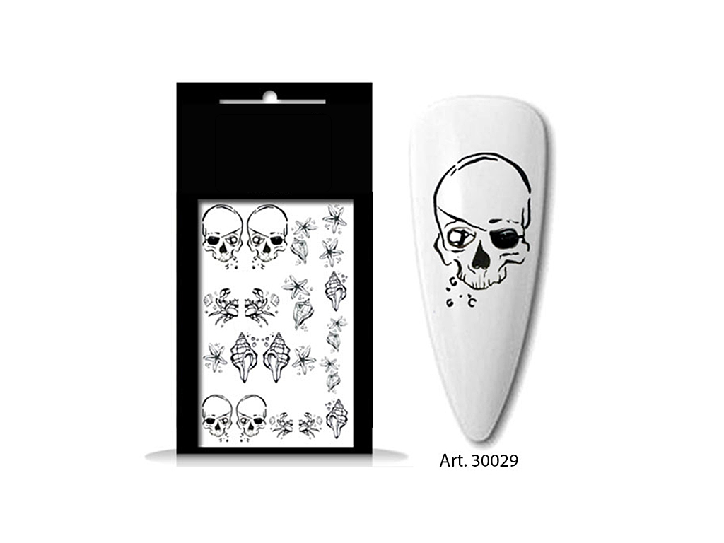 Levně BIO NAILS BIO-nails vodolepka 30029 léto a lebka