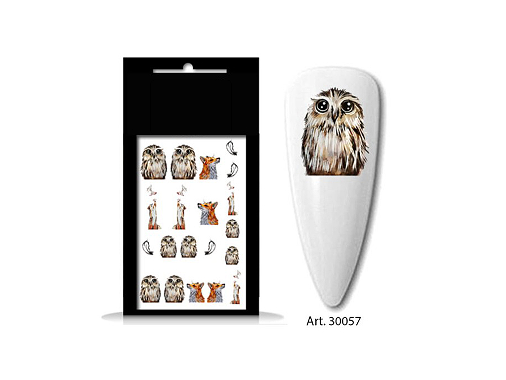 Levně BIO NAILS BIO-nails vodolepka 30057 lesní zvířátka