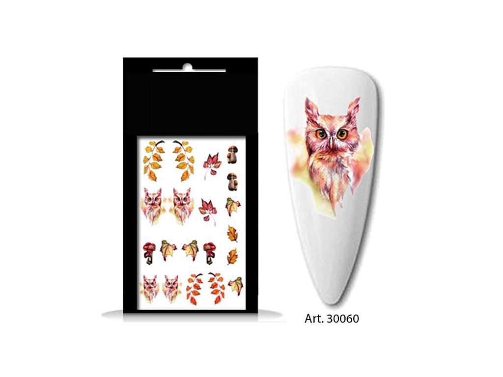 Levně BIO NAILS BIO-nails vodolepka 30060 podzim a sova
