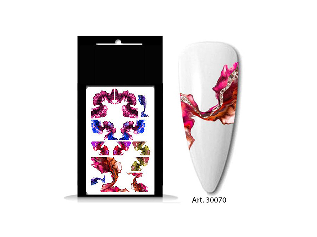 Levně BIO NAILS BIO-nails vodolepka 30070 abstrakt art