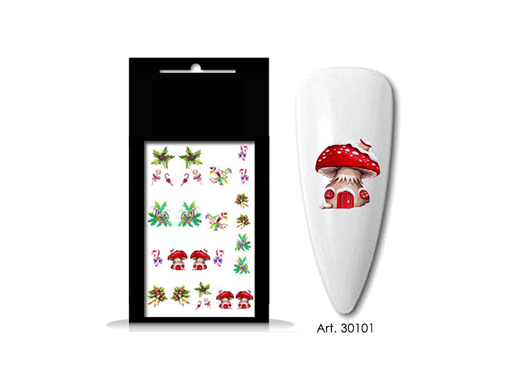Levně BIO NAILS BIO-nails vodolepka 30101 vánoce