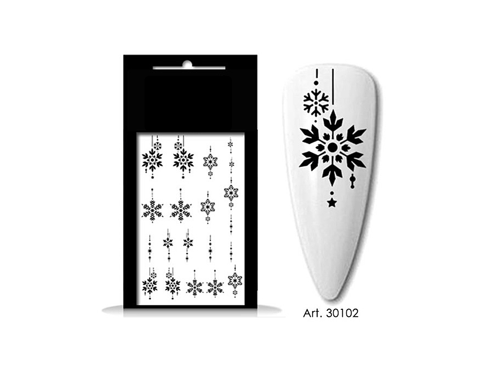 Levně BIO NAILS BIO-nails vodolepka 30102 vločky