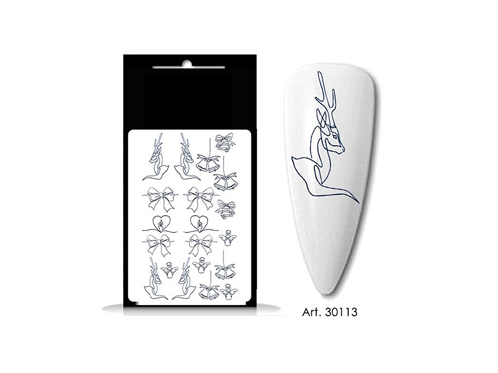 Levně BIO NAILS BIO-nails vodolepka 30113 vánoce