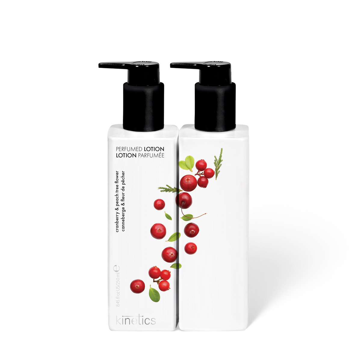 Levně Kinetics Krém na ruce a tělo CRANBERRY & PEACH TREE FLOWER 250 ml