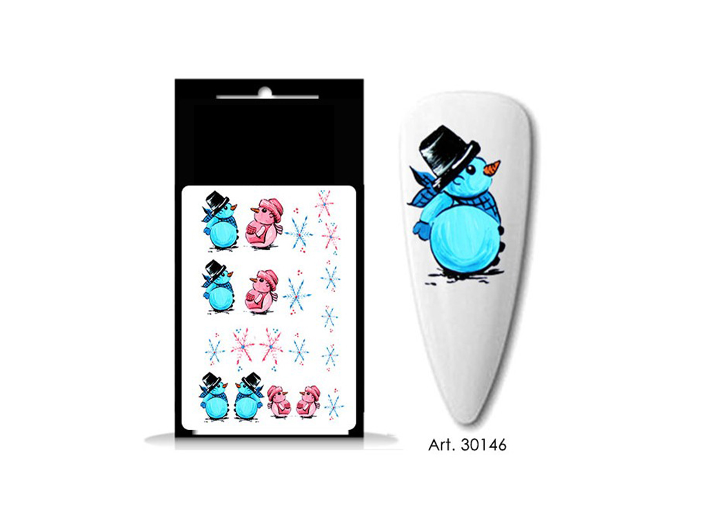 Levně BIO NAILS BIO-nails vodolepka 30146 Sněhulák