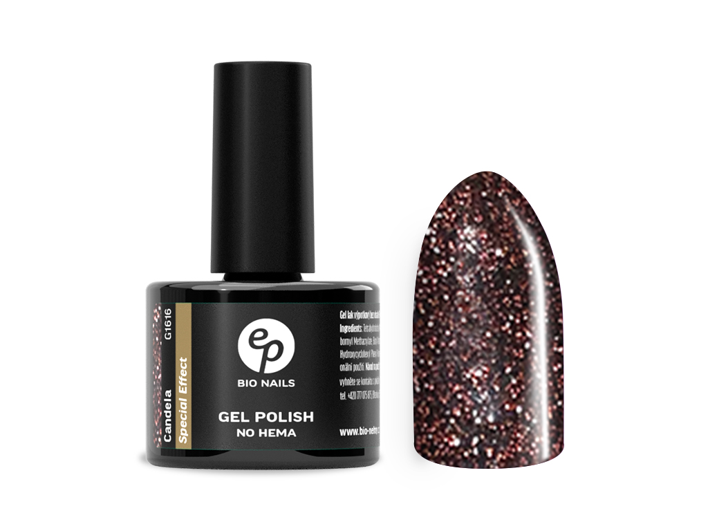 Gel lak Bio nails CANDELA special effect no hema 8 ml