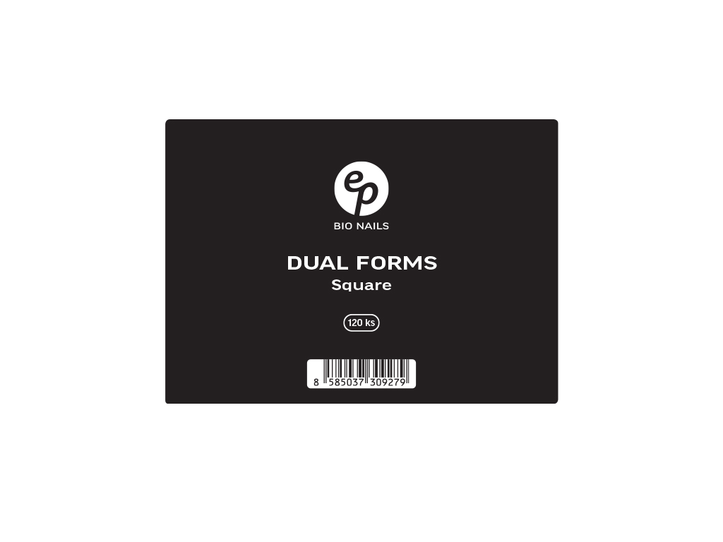 Levně BIO NAILS Dual Forms Square 120 ks