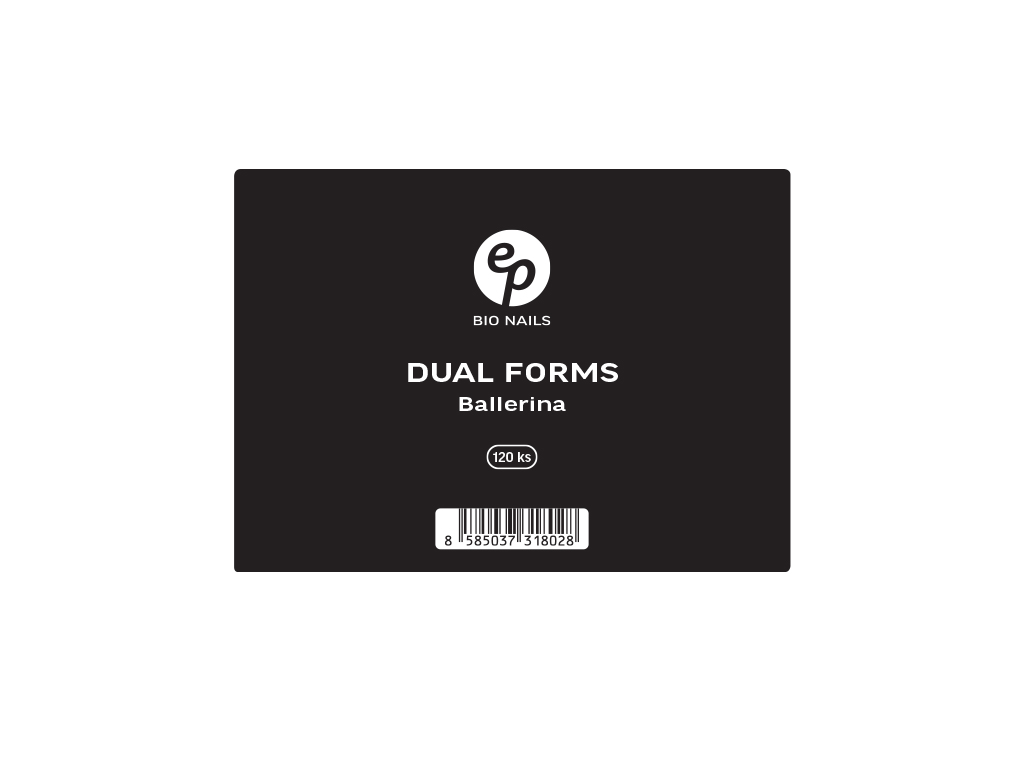 Levně BIO NAILS Dual Forms Ballerina 120 ks