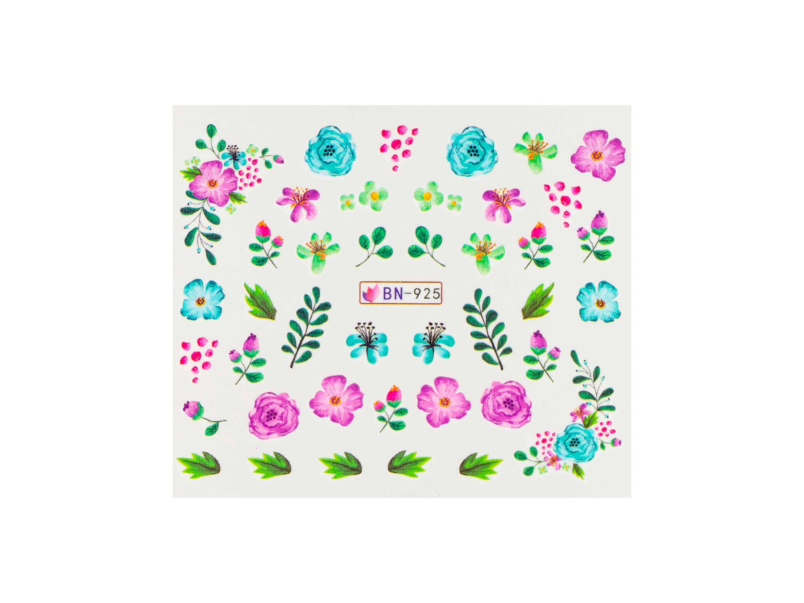 Levně BIO NAILS Vodolepka BN-925 květy