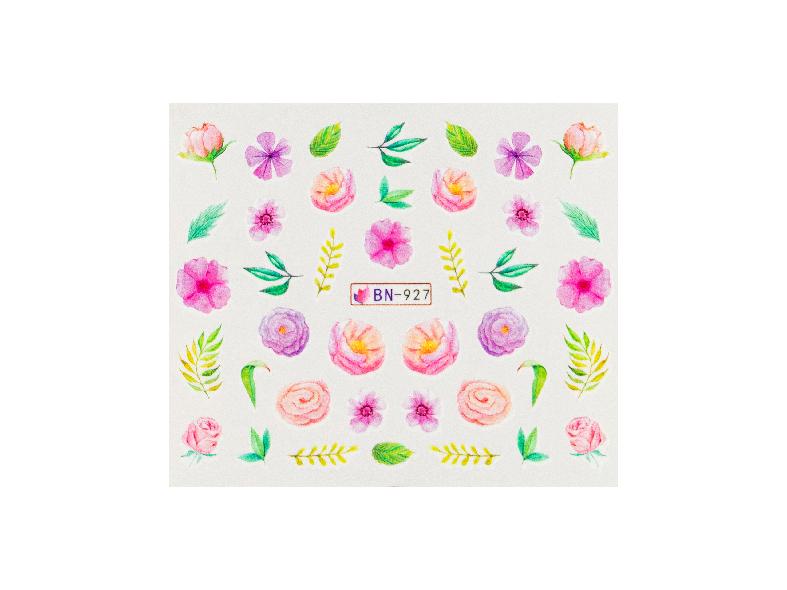 Levně BIO NAILS Vodolepka BN-927 květy