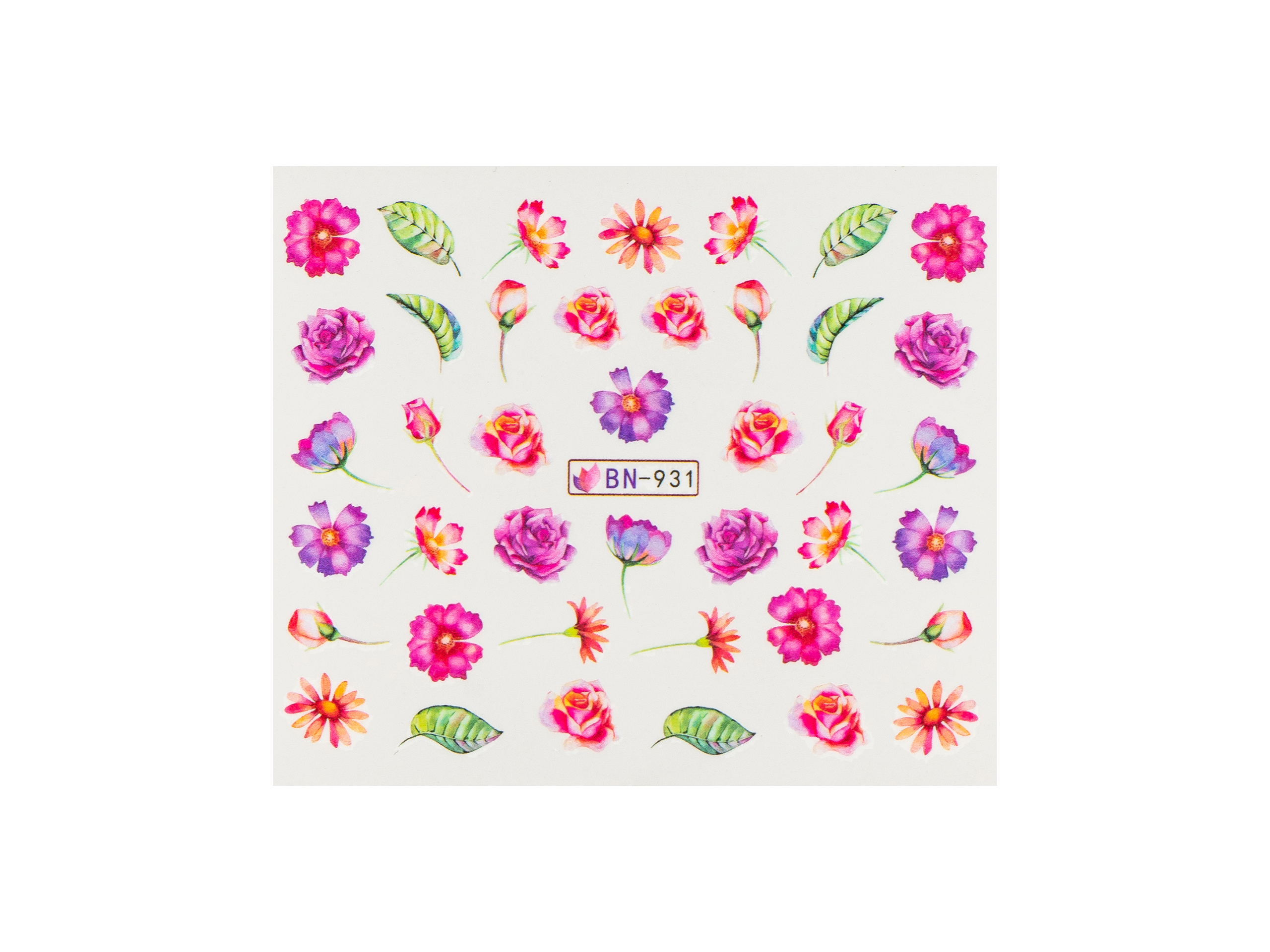 Levně BIO NAILS Vodolepka BN-931 květy