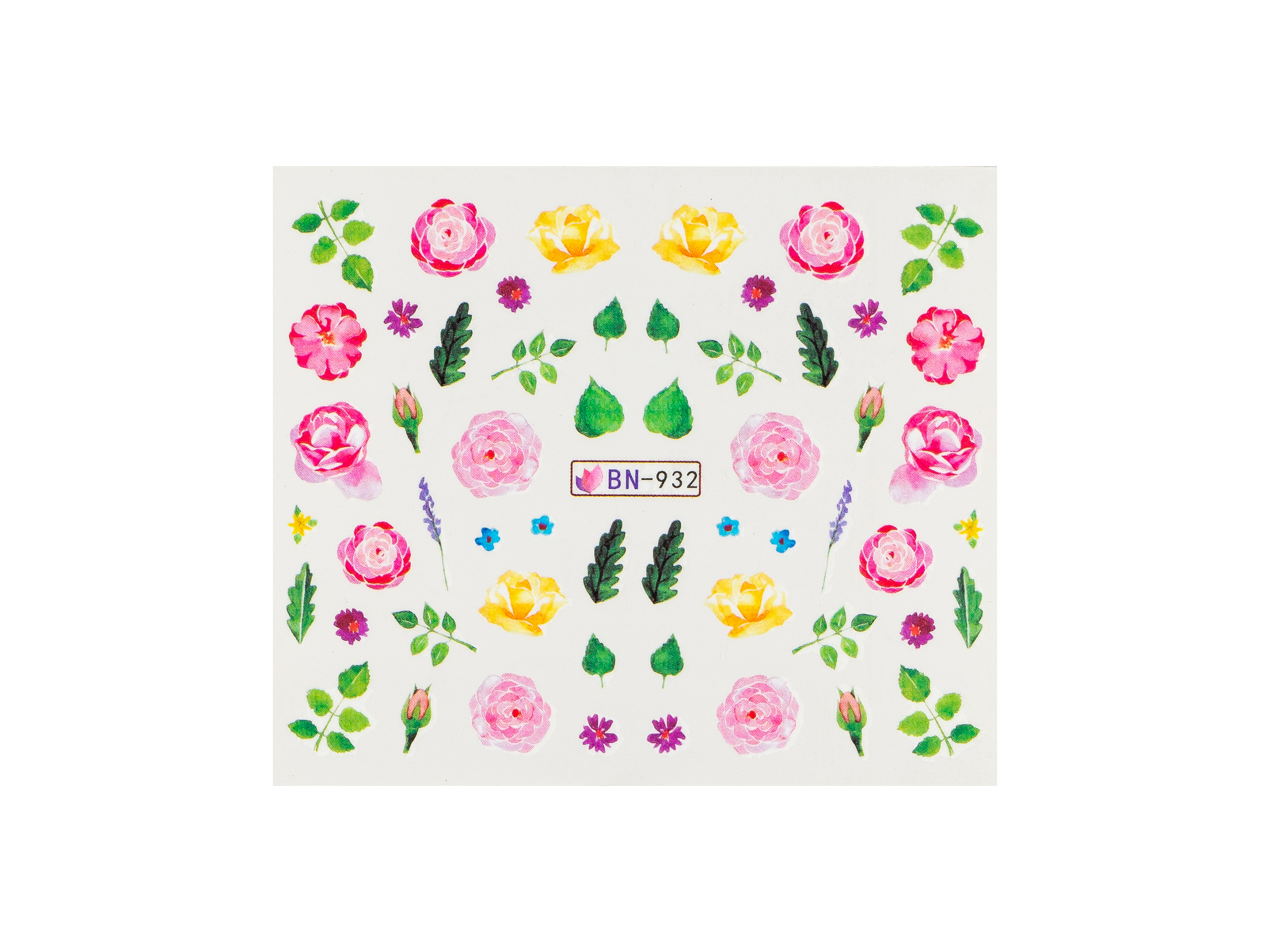 Levně BIO NAILS Vodolepka BN-932 květy