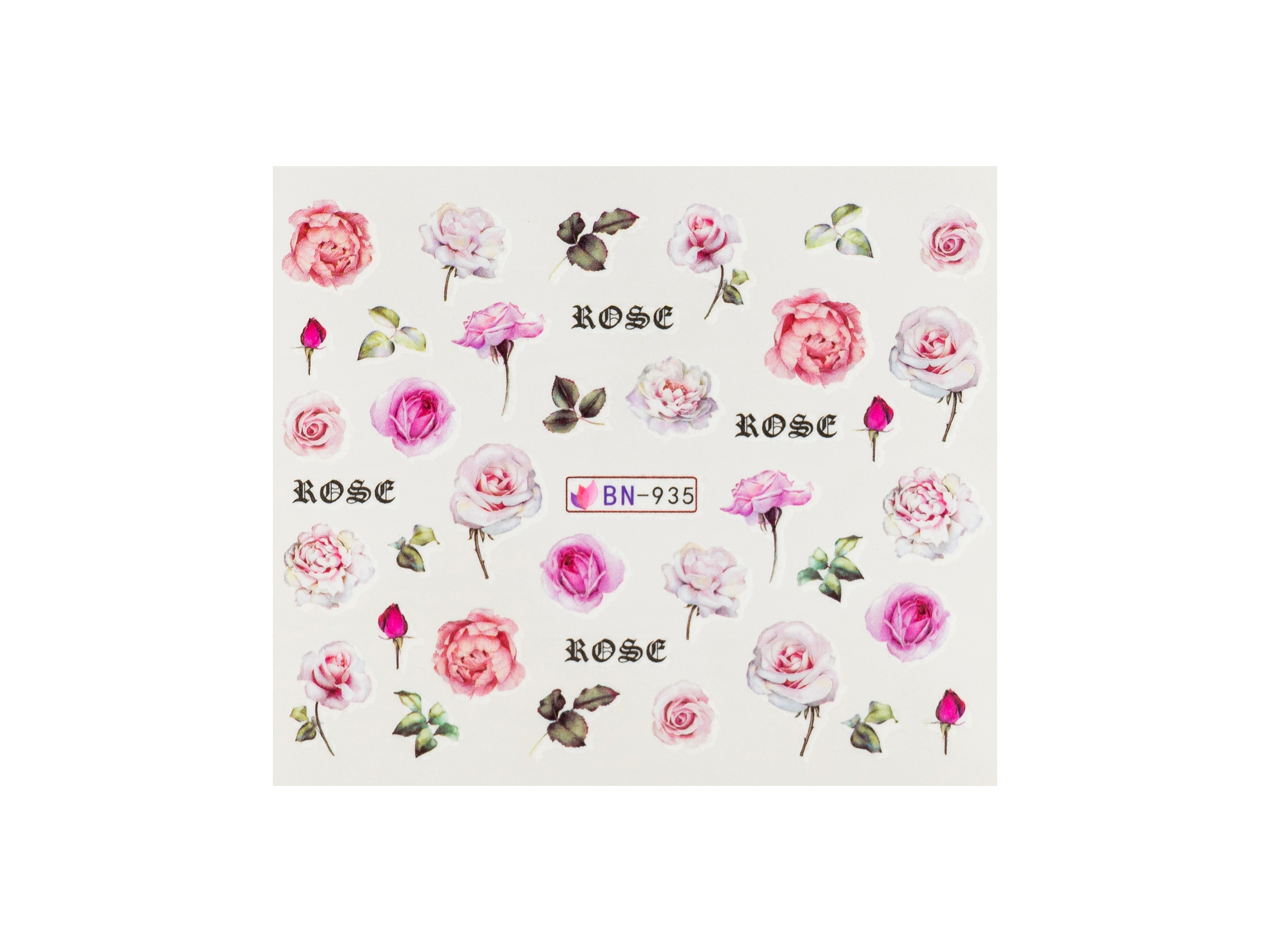 Levně BIO NAILS Vodolepka BN-935 květy
