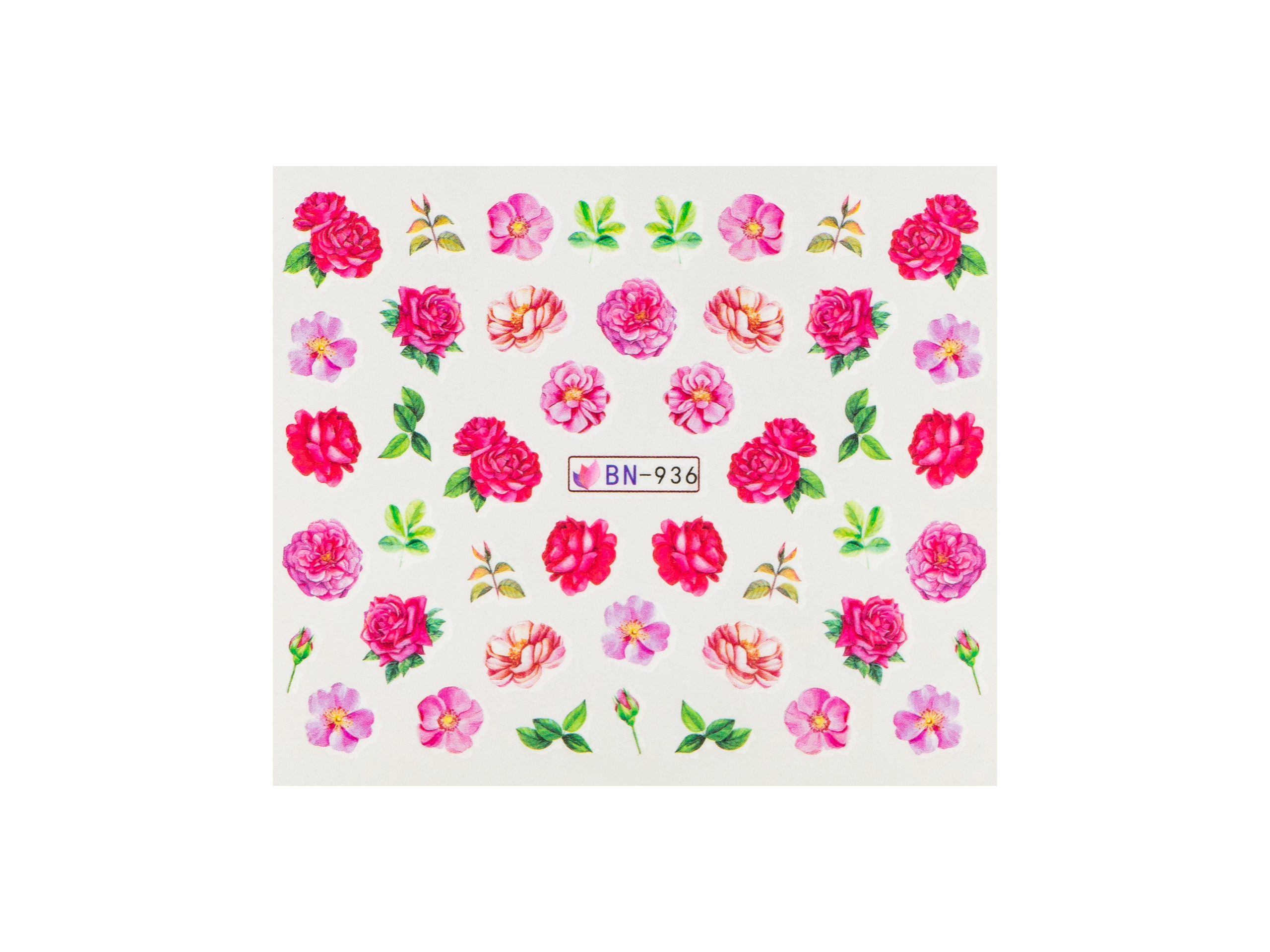 Levně BIO NAILS Vodolepka BN-936 květy