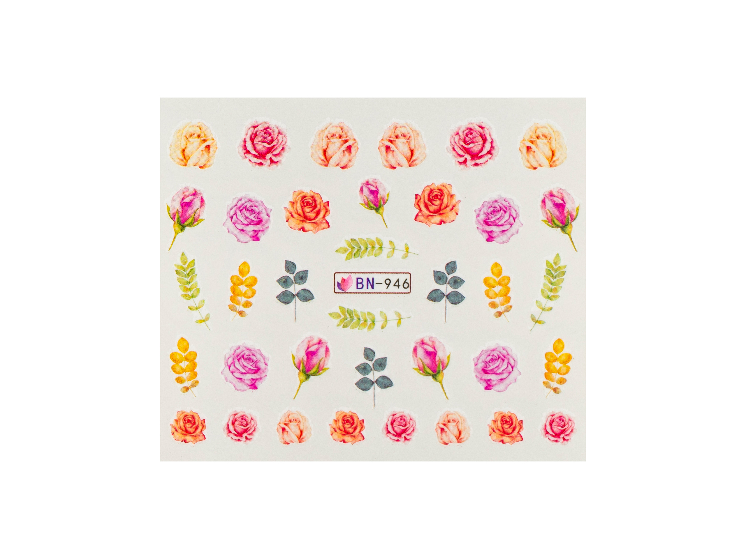 Levně BIO NAILS Vodolepka BN-946 květy a listy